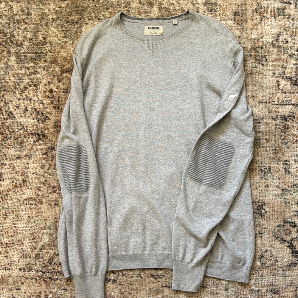 Linksoul Goat Hill exclusive Gray cashmere Crewneck Sweater